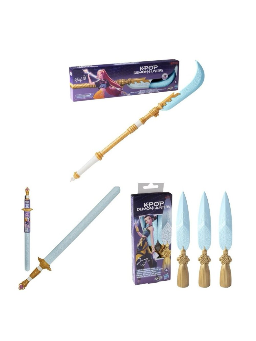 NERF X K-Pop Demon Hunters Huntrix Toy Weapons Bundle Lot of 3 NEW 2026